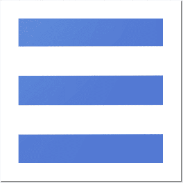 Blue and White Stripe 4 Wall Art by ALifeSavored